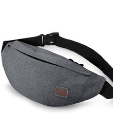 Load image into Gallery viewer, TINYAT Casual Men Fanny Bag Women Shoulder Waist Pack Bag Pouch Travel Hip Bum Bag Canvas Belt bag fit 6.22 inch phone T201 Red