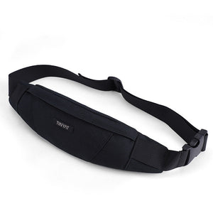TINYAT Men Waist Bag pack Purse Waterproof Canvas Travel Phone belt bag pouch for Men Women Casual Bag for Belt Hip Pack