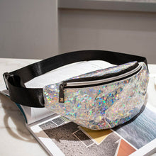 Load image into Gallery viewer, AIREEBAY Women Fashion Waist Bag Hologram Fanny Pack Waterproof Waist Packs Laser Silver Unisex holographic Chest Bags for Girls
