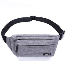Load image into Gallery viewer, TINYAT Men Male Waist Bag Pack Grey Casual Functional belt bag Large Belt Pouch Phone Money Belt bag Fanny Travel Hip