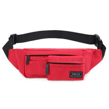 Load image into Gallery viewer, TINYAT Belt bag Men Women Waist bag pack Travel Phone Belt Pouch Multifunctional Fanny bag pack 4 pockets Canvas Casual Hip Bag