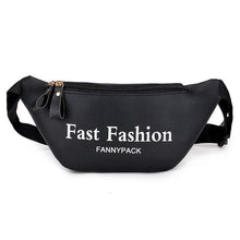 Load image into Gallery viewer, AIREEBAY 2019 Fashion Women Fanny Pack Black Female Waist Bags PU Leather Pink Small Belt Bag For Lady Travel Phone Chest Bags