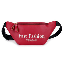 Load image into Gallery viewer, AIREEBAY 2019 Fashion Women Fanny Pack Black Female Waist Bags PU Leather Pink Small Belt Bag For Lady Travel Phone Chest Bags