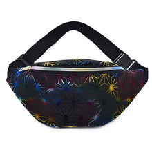 Load image into Gallery viewer, AIREEBAY Holographic Fanny Pack Women Silver Laser Bum Bag Travel Pink Waist Pack Hip Bag Fashion Black Hologram Girl Belt pouch