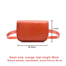 Load image into Gallery viewer, Vintage Waist Bag Women Alligator PU Leather Belt Bag Waist Pack Travel Belt Wallets Fanny Bags Ladies Fit 5.5 inches phones