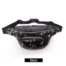 Load image into Gallery viewer, AIREEBAY Women Reversible Sequins Fanny Pack Glitter Waist Bag Female Travel Money Phone Fanny Shoulder Bag Bum Bag 2019 Design