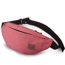 Load image into Gallery viewer, TINYAT Male Men Waist Bag Pack Casual Functional Money Phone Belt Bag T201 Gray Black Women Bag for Belt Canvas Hip Bag Fanny
