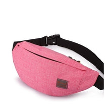 Load image into Gallery viewer, TINYAT Male Men Waist Bag Pack Casual Functional Money Phone Belt Bag T201 Gray Black Women Bag for Belt Canvas Hip Bag Fanny