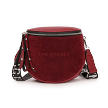 Load image into Gallery viewer, DAUNAVIA Shoulder Bag Cross Body Bag For Women Messemger Bags Pu Leather Designer Fashion Leisure Brand Lady Semicircle Saddle