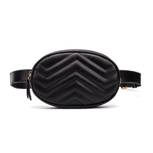 Load image into Gallery viewer, Women&#39;s Elliptical Fanny Pack Velvet PU Leather Belt Bags Mini Waist Packs GG Belt Bag Waist Customized Logo Supported